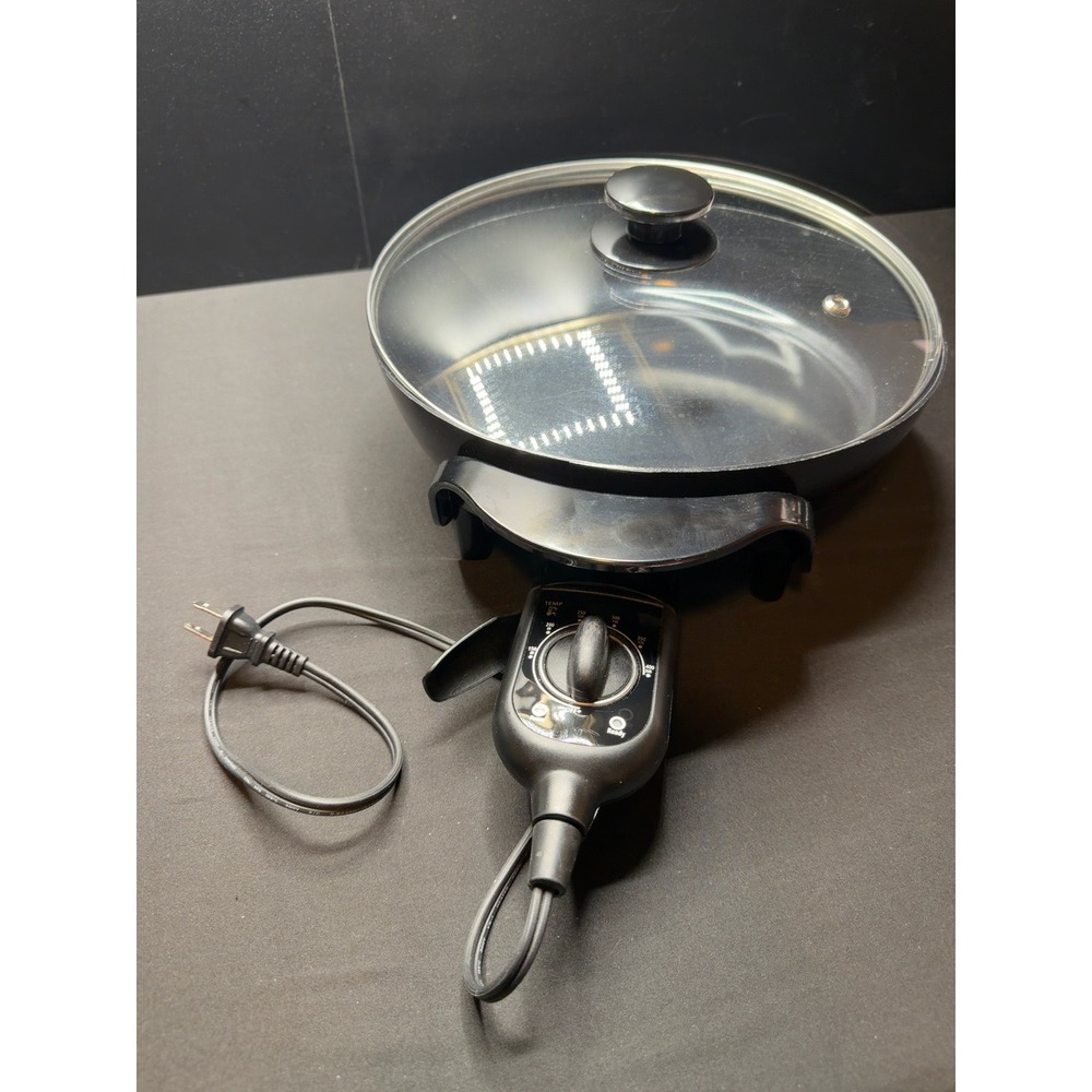 Mainstays Electric Skillet Lid Temp Control Tested Works